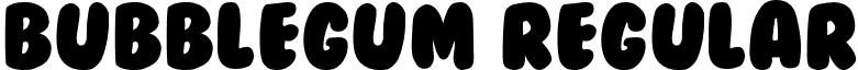 BubbleGum Regular font - Bubblegum.ttf