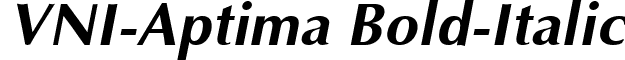 VNI-Aptima Bold-Italic font - vni.common.VAPTIMBI.ttf