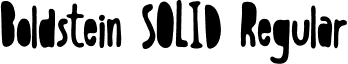 Boldstein SOLID Regular font - Boldenstein SOLID.otf