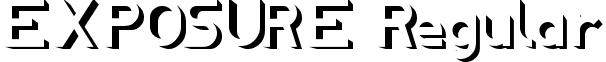 EXPOSURE Regular font - EXPOSURE.ttf