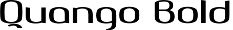 Quango Bold font - Quango.otf