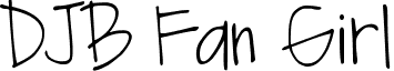 DJB Fan Girl font - DJB Fan Girl.ttf