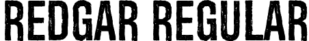 Redgar Regular font - Redgar.ttf