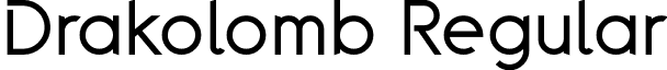 Drakolomb Regular font - Drakolomb.otf