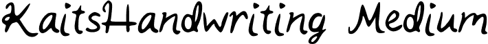 KaitsHandwriting Medium font - Kait_s_Handwriting.otf