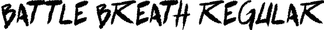 battle breath Regular font - battlebreath_pg.ttf