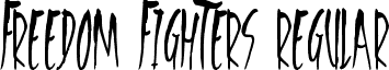 Freedom Fighters Regular font - Freedom Fighters.otf