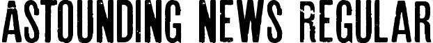 Astounding news Regular font - Astounding news.ttf