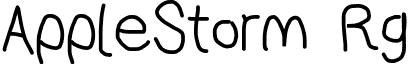 AppleStorm Rg font - AppleStormRg.otf