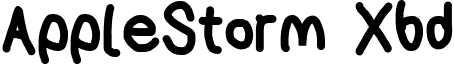 AppleStorm Xbd font - AppleStormXbd.otf