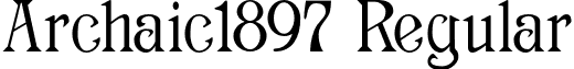 Archaic1897 Regular font - Archaic1897.otf