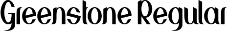 Greenstone Regular font - Greenstone.ttf
