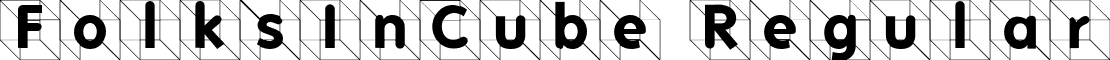 FolksInCube Regular font - FolksInCube.ttf