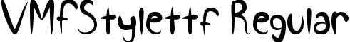 VMFStylettf Regular font - VMF_Style_ttf.otf