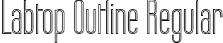 Labtop Outline Regular font - Labtop Outline.ttf