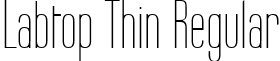 Labtop Thin Regular font - Labtop Thin.ttf