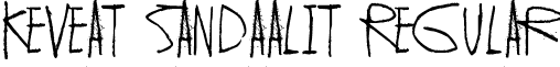 Keveat sandaalit Regular font - Keveat sandaalit.ttf