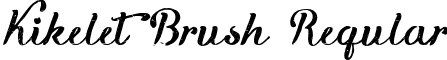 Kikelet Brush Regular font - Kikelet Brush.ttf