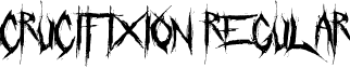 Crucifixion Regular font - Crucifixion-Regular.otf