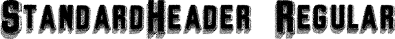 StandardHeader Regular font - StandardHeader.ttf