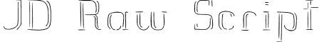 JD Raw Script font - jd_raw_script.ttf