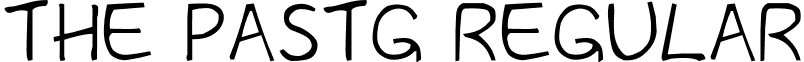 The PastG Regular font - gomarice_the_past.ttf