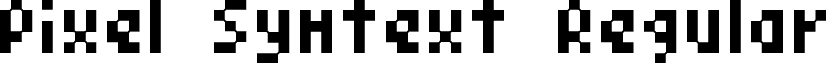 Pixel Symtext Regular font - Pixel Symtext.otf