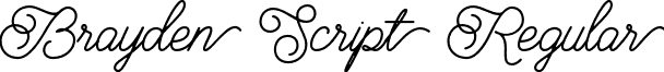 Brayden Script Regular font - Brayden Script Regular.otf