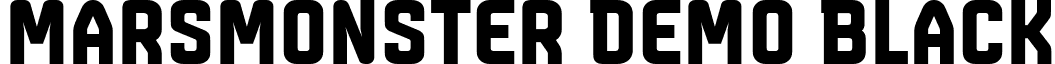 Marsmonster Demo Black font - MarsmonsterDemo-Black.ttf