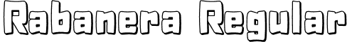 Rabanera Regular font - Rabanera-outline-shadow.otf