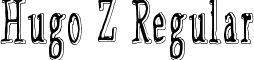 Hugo Z Regular font - Hugo Z.ttf