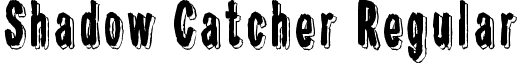 Shadow Catcher Regular font - Shadow Catcher.ttf
