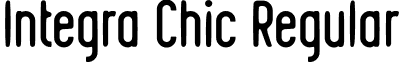 Integra Chic Regular font - Kustomtype  Integra Chic.otf