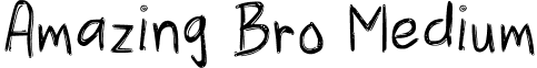 Amazing Bro Medium font - Amazing_Bro.ttf
