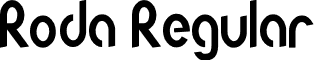 Roda Regular font - Roda.ttf