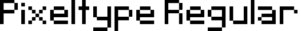 Pixeltype Regular font - Pixeltype.ttf