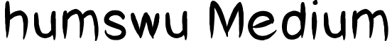 humswu Medium font - humswu.ttf