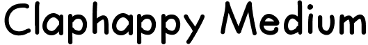 Claphappy Medium font - Claphappy.ttf