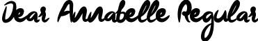 Dear Annabelle Regular font - Dear Annabelle.otf