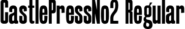 CastlePressNo2 Regular font - CastlePressNo2.ttf