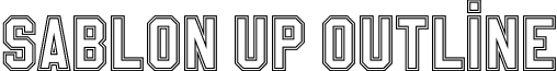 Sablon Up Outline font - Sablon_Up_Outline.otf
