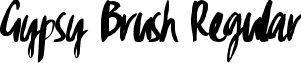 Gypsy Brush Regular font - Gypsy Brush.otf