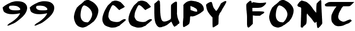 99 OCCUPY FONT font - 99_percent_OCCUPY.ttf