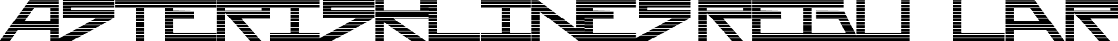 AsteriskLines Regular font - Asterisk-Lines.ttf