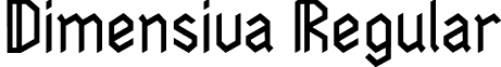 Dimensiva Regular font - Dimensiva.otf