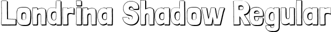 Londrina Shadow Regular font - Londrina Shadow.otf