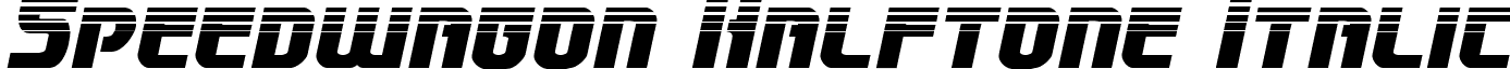 Speedwagon Halftone Italic font - speedwagonhalfital.ttf