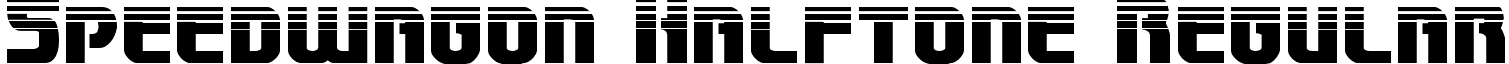 Speedwagon Halftone Regular font - speedwagonhalf.ttf