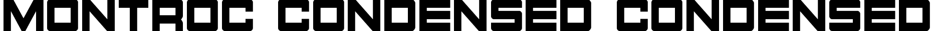 Montroc Condensed Condensed font - montroccond.ttf