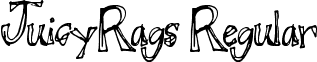 JuicyRags Regular font - JuicyRags.ttf